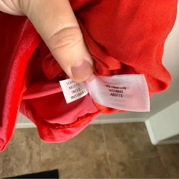 Lane Bryant Red Velvet Blazer Jacket 22 - Picture 14 of 16